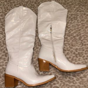 white cowgirl boots